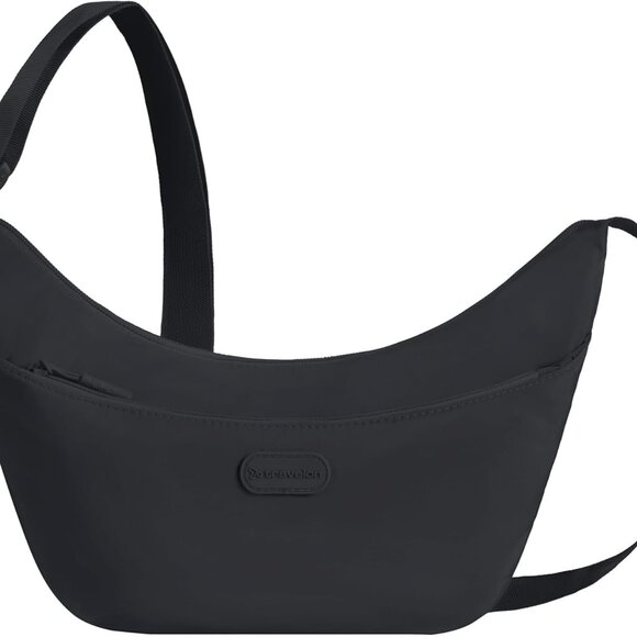Slouchy Crossbody Bag Polyester Unisex Adjustable Strap Zippered Pockets - Picture 1 of 10